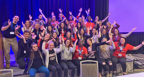 Group of YSU Students and Faculty attending the 47th annual meeting of the Midwest Chapter of the Am