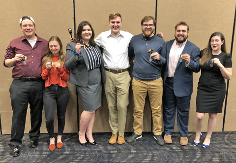 YSU students attending the Lake Erie International Model UN Competition 