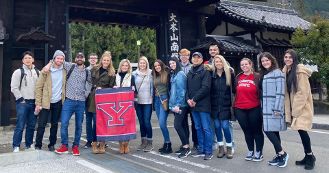 Group of YSU students in Japan
