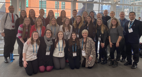 Twenty-one students and five faculty members from the YSU Department of Physical Therapy attended th