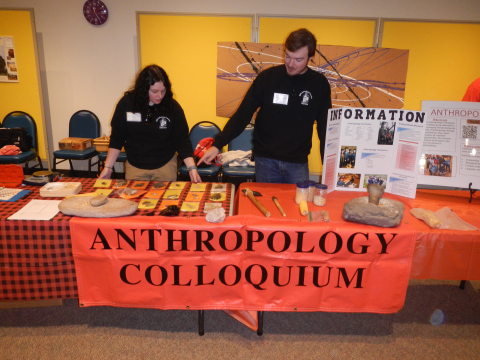 YSU's Anthropology Colloquium table