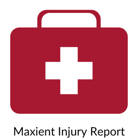First-Aid kit icon that will take you to the Maxient Injury Report