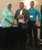 David Stout (center) receives the Ohio AAA President's Award