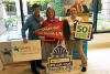YSU "Speak Out" Day delegation: Dr. M. La Vine, Jessica Hyde and McKenzie Stelter