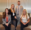 Beeghly Fellows Mariah Carna, Alexis Madeline, Julian Testa, and Lexi Kulisz